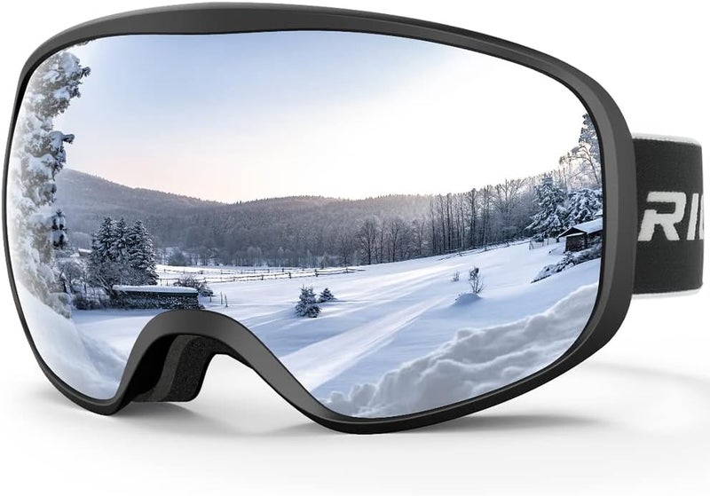 RIOROO Kids Ski Goggles for Boys Girls Aged 3-14, 100% UV Protection OTG Ski Goggles - Image 1